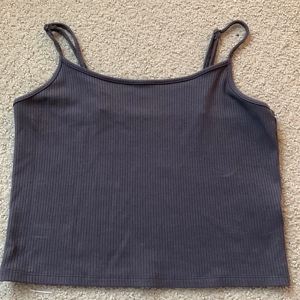 Navy cropped tank